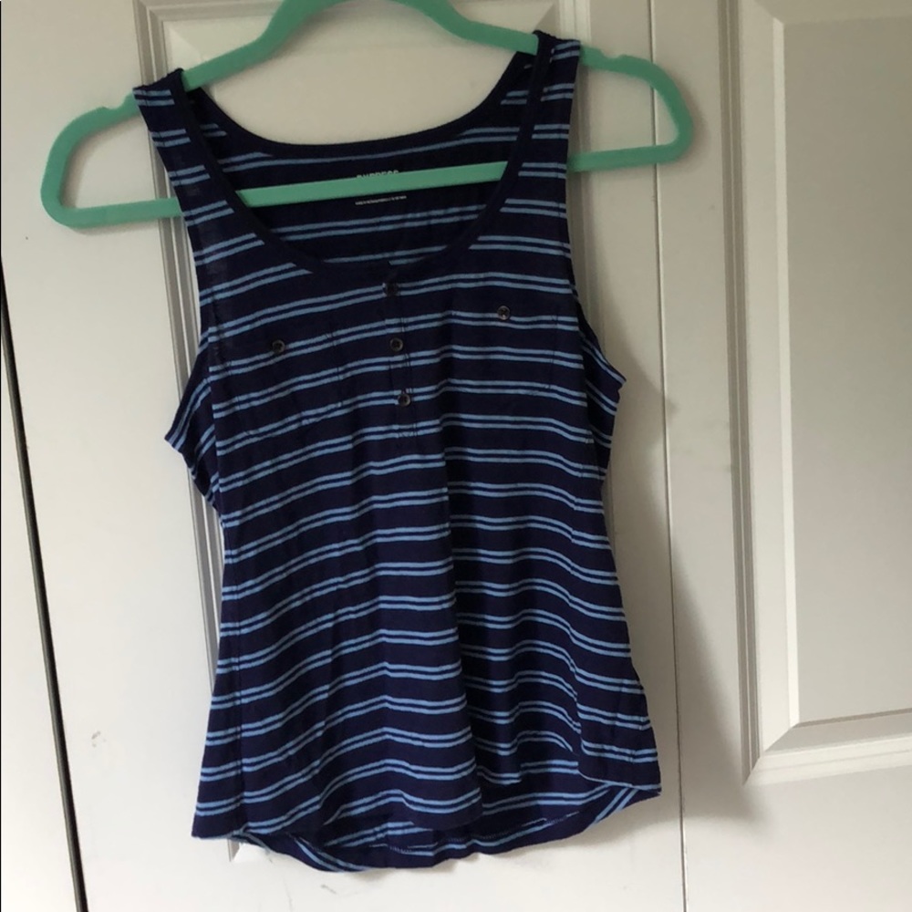 Blue striped tank